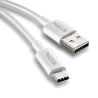 NGS CABLE CARGA RAPIDA USB A A USB C 1M BLANCO