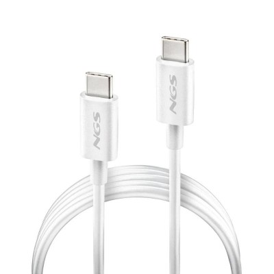 NGS CABLE CARGA RAPIDA USB C A USB C 1M BLANCO