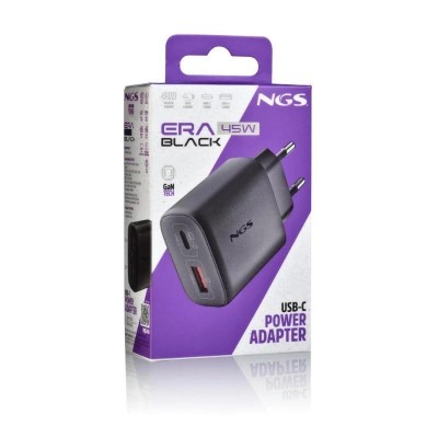 NGS CARGADOR GAN ULTRARAPIDO 45W USB C USB A