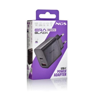 NGS CARGADOR GAN ULTRARAPIDO 30W USB C USB A