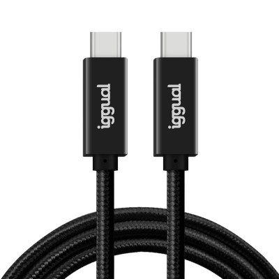 iggual Cable USB C 32 Gen2x2 100W 5A 4K 1m nylon