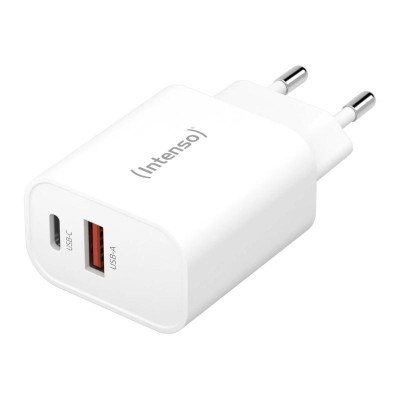 Intenso Cargador pared W30ACUSB A y C Negro