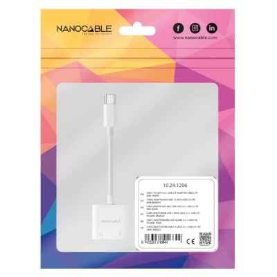 Nanocable Adaptador USB C a JackUSB C H PD 60W