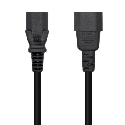 Aisens Cable alimentacion C13 H C14 M negro 30m
