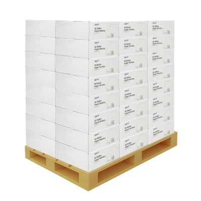 Palet 2400 rollos papel termico sin BPA 80x80mm
