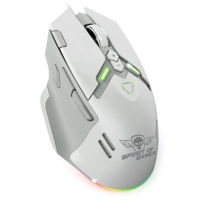 Spirit of Gamer Raton Elite M60 Blanco RGB