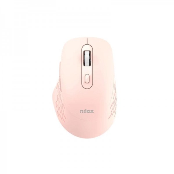 Nilox Ratón Dual Wireless 1600dpi silen. Rosa