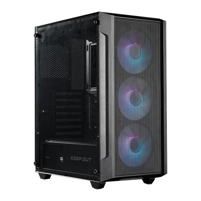 Keep Out Caja M Atx KO XC 200 RGB USB3 Black Glass