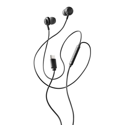 NGS Auricular Negro Estereo USB C Con Cable