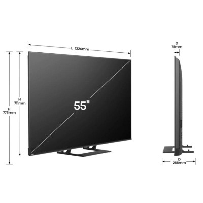 Hisense 55A7Q TV 55 UHD QLED SMART TV HDR10