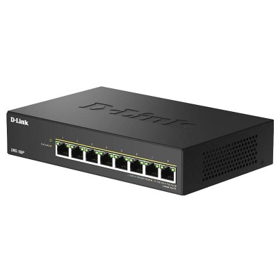 D Link DMS 108P E Switch 8x25mG PoE 230W