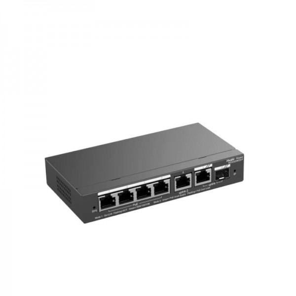 Reyee ES206GS-P Switch 4xPoE 2xGbE 1xSFP(C) 54W