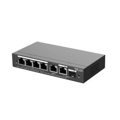 Reyee ES206GS P Switch 4xPoE 2xGbE 1xSFPC 54W