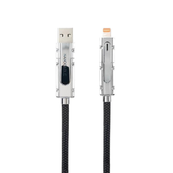 Nanocable Cable USB-C+USB-A/M LIGHTNING+USB-C/M 2M