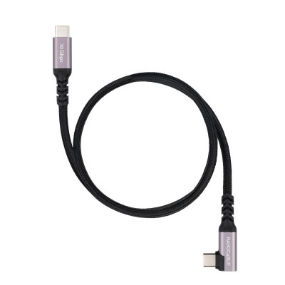 Nanocable Cable USB C 32 GEN2 Acodado 100W 1 M