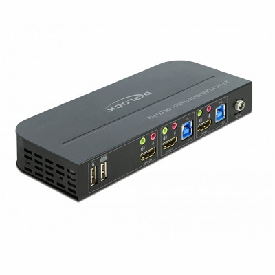 Delock Conmutador 2x HDMI KVM 4K 60 Hz con USB 30