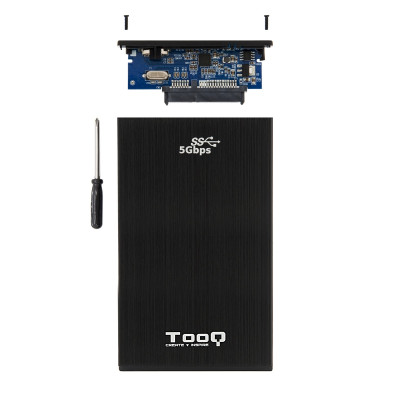 TooQ TQE 2522B caja HD 25 SATA3 USB 30 Negra