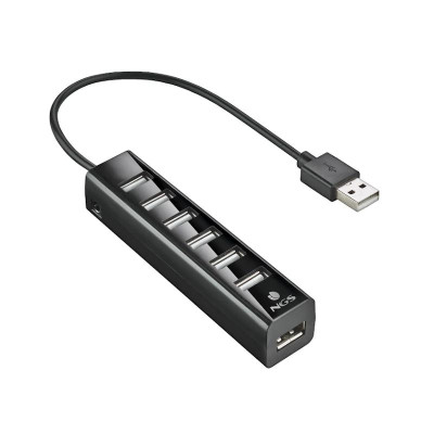 NGS Hub 7 puertos 20 con adapcorriente