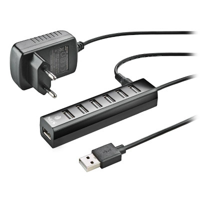 NGS Hub 7 puertos 20 con adapcorriente