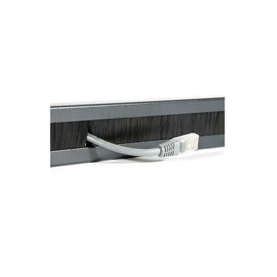 2LAN Panel Pasacables de Cepillo 19 1U Metal