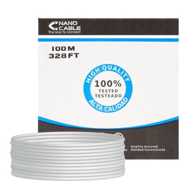 Nanocable Bobina Cable RJ45 CAT6 FTP 100M Cobre Nanocable Bobina Cable RJ45 CAT6 FTP 100M Cobre