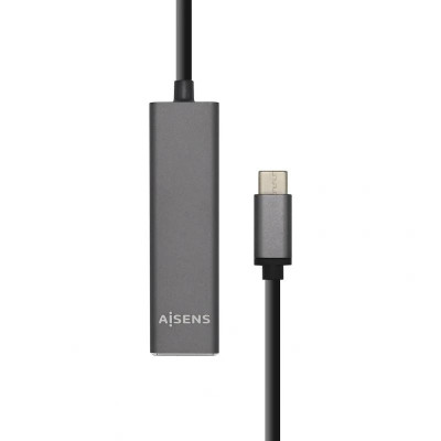 Aisens Hub USB 31 USB C M 4xTipo A H gris 15cm Aisens Hub USB 31 USB C M 4xTipo A H gris 15cm
