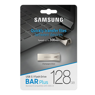 Samsung Bar Plus 128GB USB 31 Champaign Silver