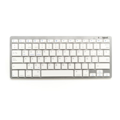 iggual Teclado Bluetooth Slim TKL BT plata