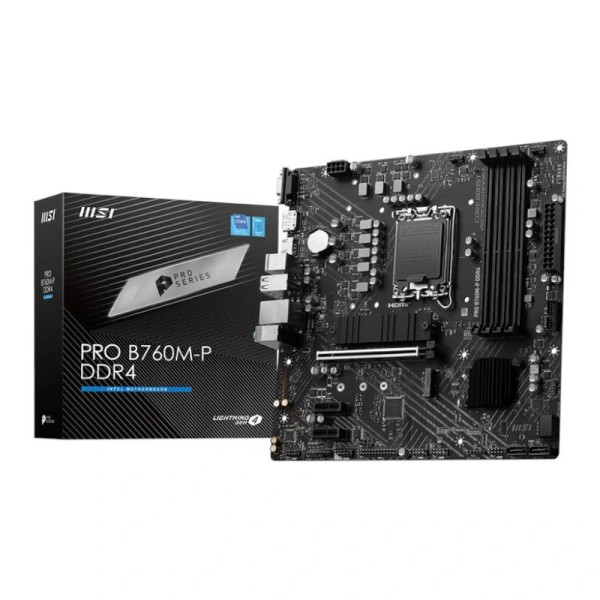 MSI Placa Base PRO B760M-P DDR4 ATX LGA1700
