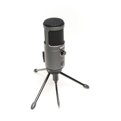 iggual Microfono condensador Podcasting Pro gris