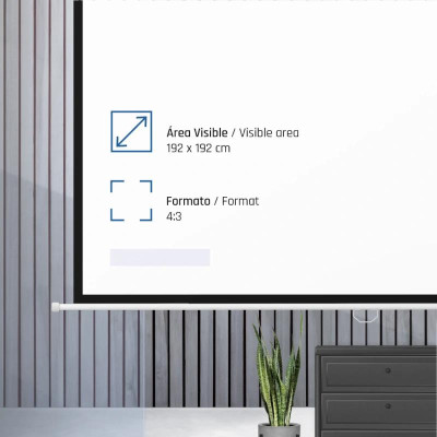 iggual Pantalla manual 4 3 112 200x200 cm