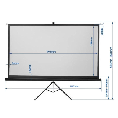 iggual Pantalla 100 180x180 cm con tripodebolsa