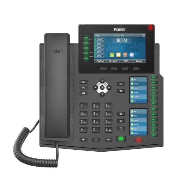 4.3+ 2*2.4" Color Screens, 20 SIP Lines"