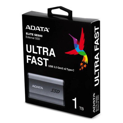 ADATA Elite SE880 SSD Externo 1TB USB 32 Gray