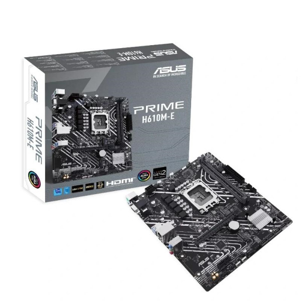 ASUS Placa Base PRIME H610M-E CSM D4  mATX 1700