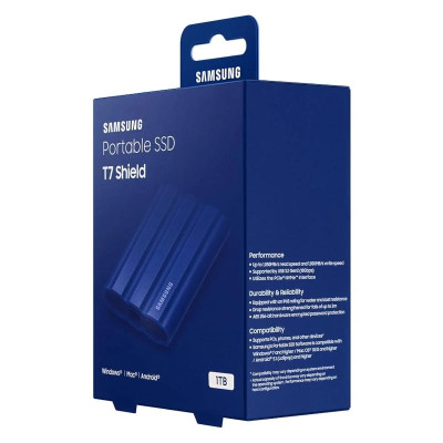 Samsung T7 Shield SSD Externo 1TB NVMe USB32 Azul