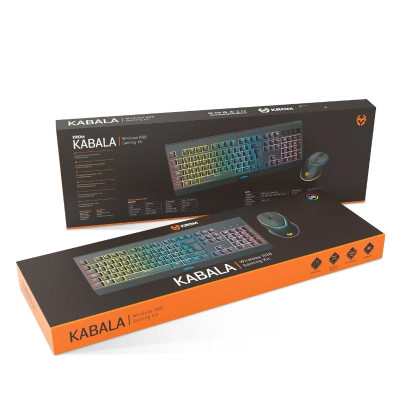 KROM KABALA Kit Teclado y Raton Wireless RGB SP
