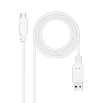 Nanocable Cable USB 31 Gen2 USB C A 1 M Blanco Nanocable Cable USB 31 Gen2 USB C A 1 M Blanco