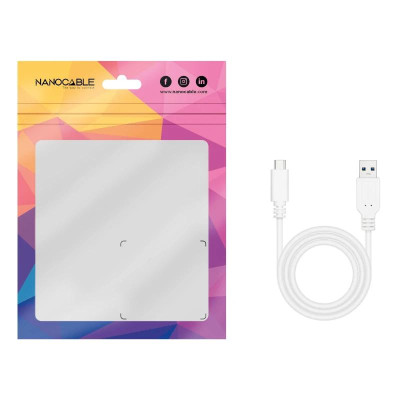 Nanocable Cable USB 31 Gen2 USB C A 1 M Blanco Nanocable Cable USB 31 Gen2 USB C A 1 M Blanco