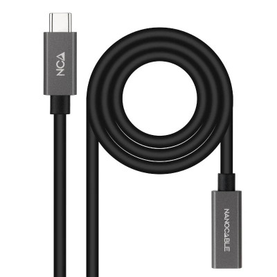 Nanocable Cable USB 32 Gen2 USB C M H 05 M Negro Nanocable Cable USB 32 Gen2 USB C M H 05 M Negro