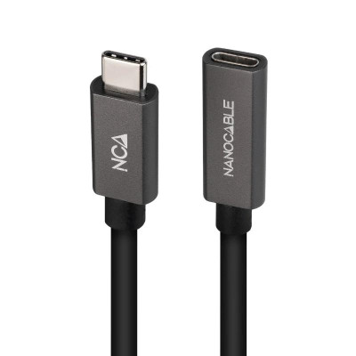 Nanocable Cable USB 32 Gen2 USB C M H 05 M Negro Nanocable Cable USB 32 Gen2 USB C M H 05 M Negro