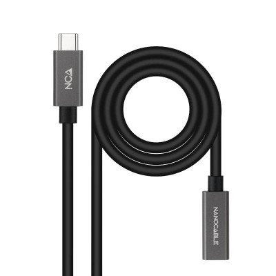 Nanocable Cable USB 32 Gen2 USB C M H 15 M Negro Nanocable Cable USB 32 Gen2 USB C M H 15 M Negro