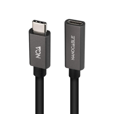 Nanocable Cable USB 32 Gen2 USB C M H 15 M Negro Nanocable Cable USB 32 Gen2 USB C M H 15 M Negro