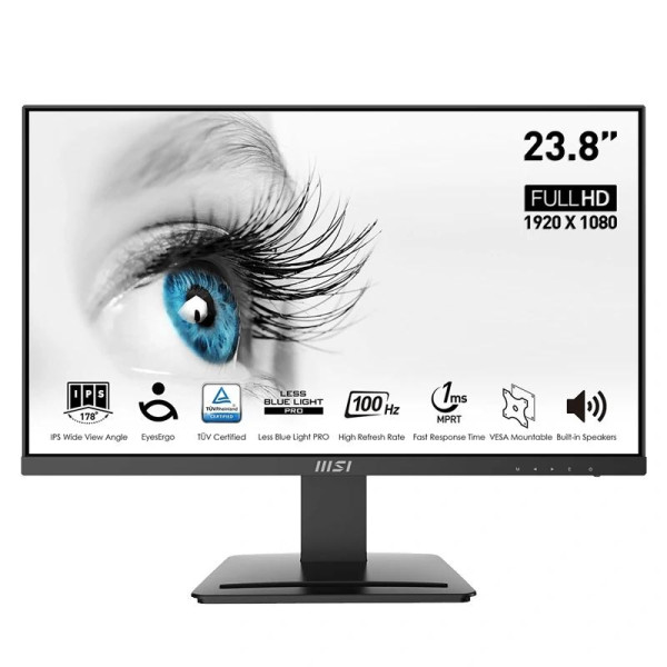 MSI MP243 Monitor 23.8" IPS FHD 5ms  HDMI DP MM