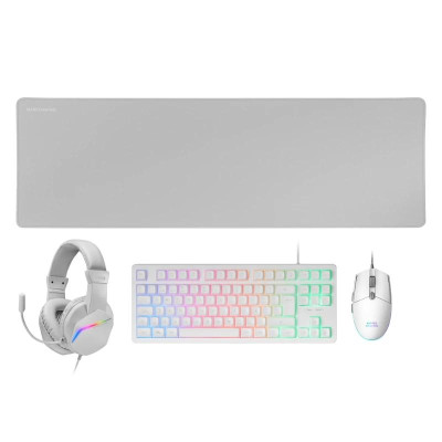 MARS GAMING Combo Gaming MCP RGB3W 4EN1 BlancO MARS GAMING Combo Gaming MCP RGB3W 4EN1 BlancO