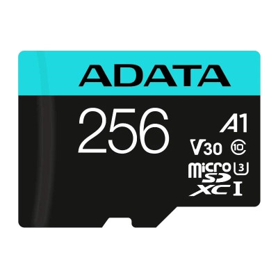ADATA microSDXC SDHC UHS I U3 256GB c adapt