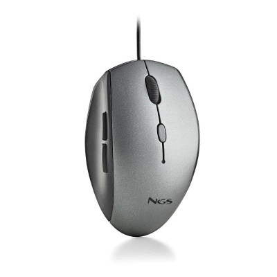NGS WIRED ERGO SILENT MOUSE USB TYPE C ADAP GRAY