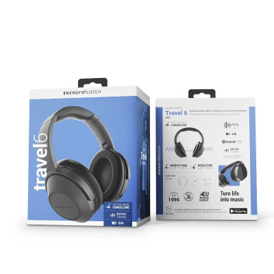 Energy Sistem Auriculares Travel 6 BT ANC Black Energy Sistem Auriculares Travel 6 BT ANC Black
