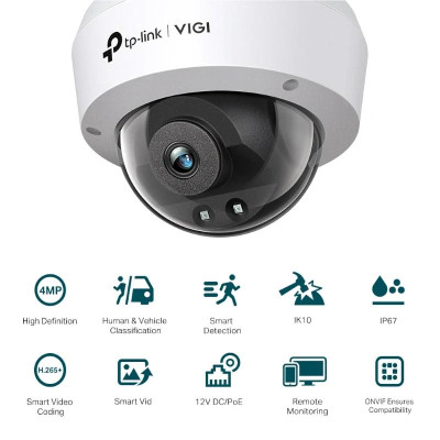 VIGI Camara IP C240I Domo 4MP Plastico IR 4mm