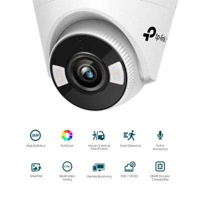 VIGI Camara IP Turret C430 3MP PlasT Full Color 2